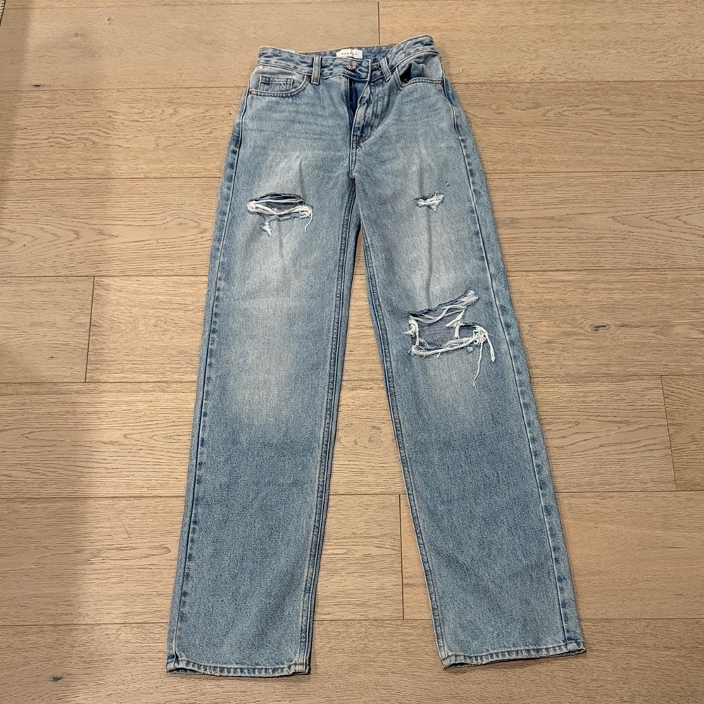 Size 22- PacSun Light Blue Distressed Boyfriend Jeans
